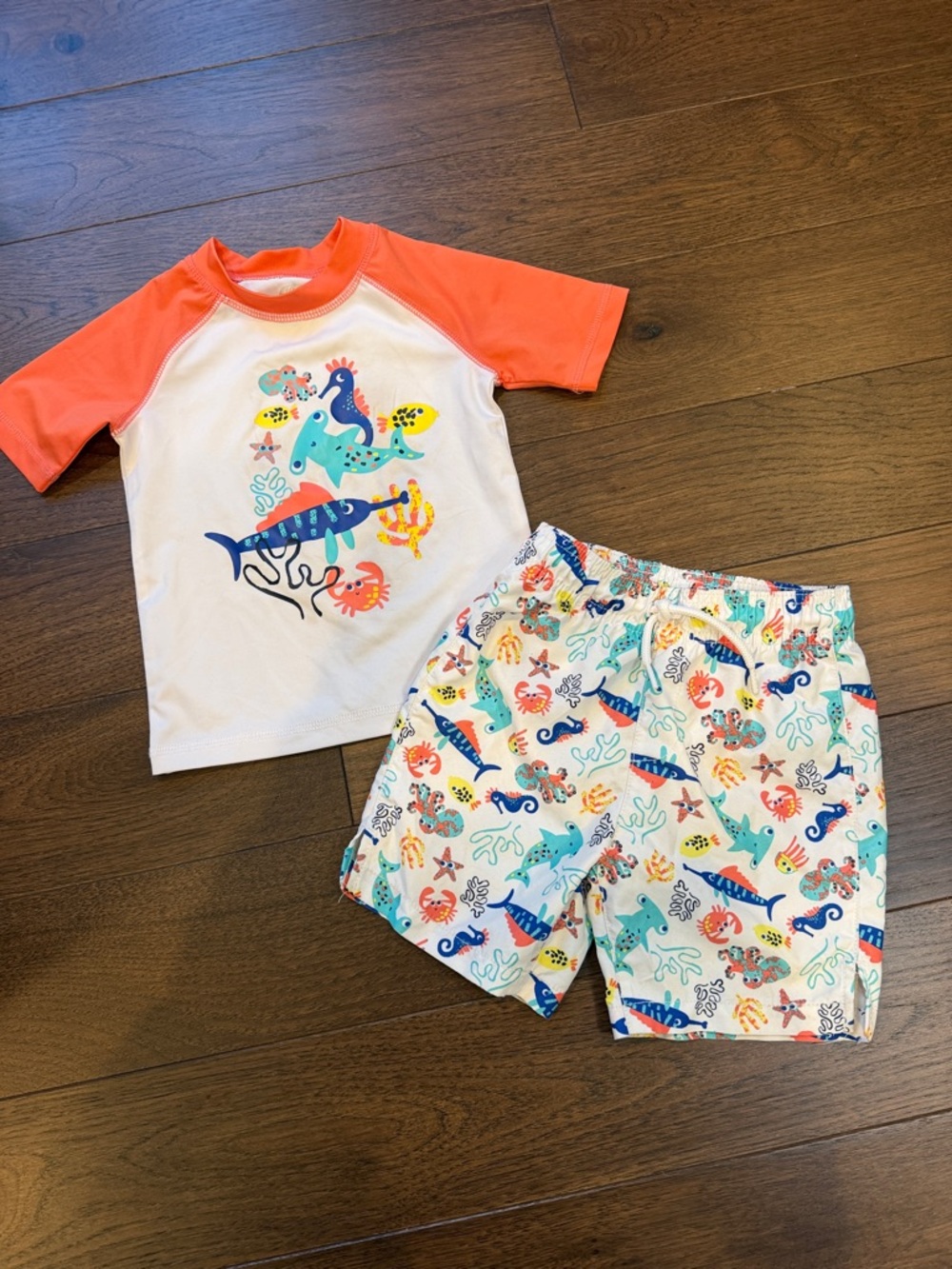 Place Sport Boys Swim Trunk and Rashguard Set Size 3T 34-010